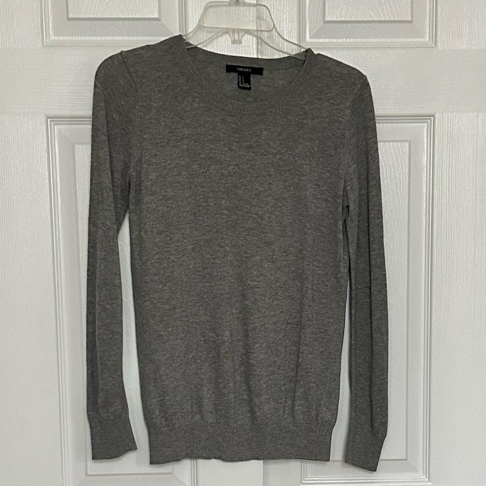 S Gray Knit Sweater